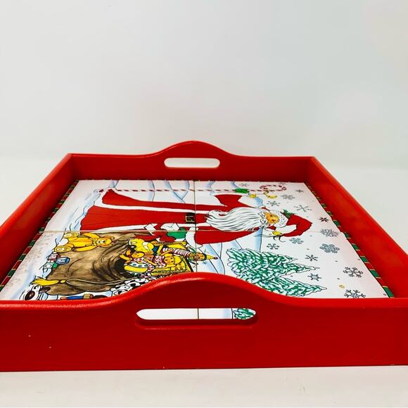 Vintage JC Penny Christmas Tray - Picture 3 of 5